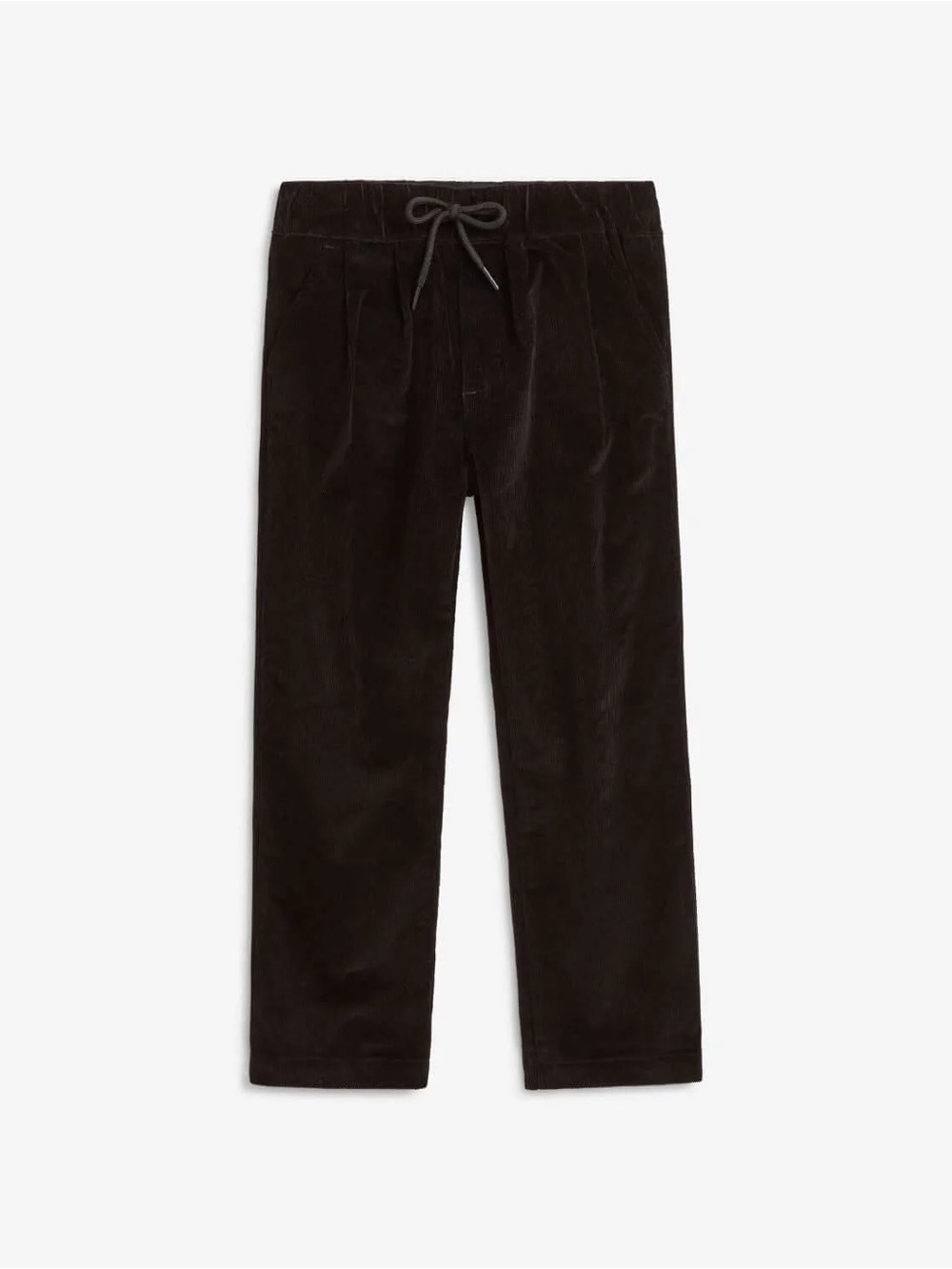 Appaman Boys Corduroy Drawstring Club Pants in Black Velvet – Size 7